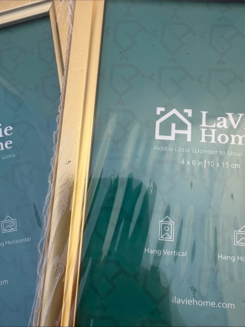 LaVie Home Gold Photo Frames New Old Stock In Plastic (Set of 6)